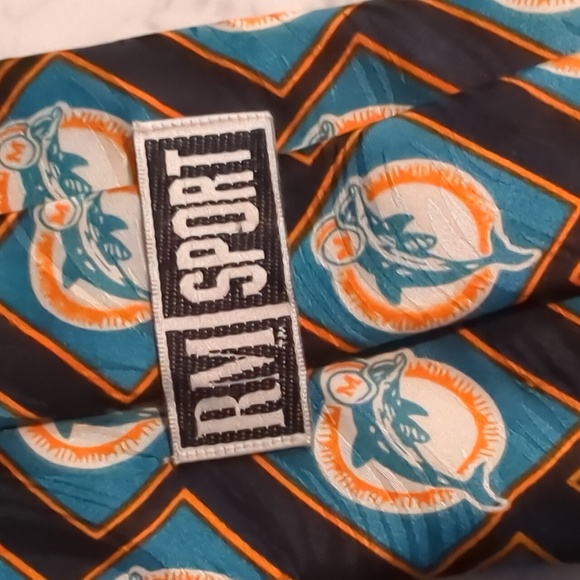 Vintage Used RM Sports Miami Dolphins Tie - Picture 3 of 8